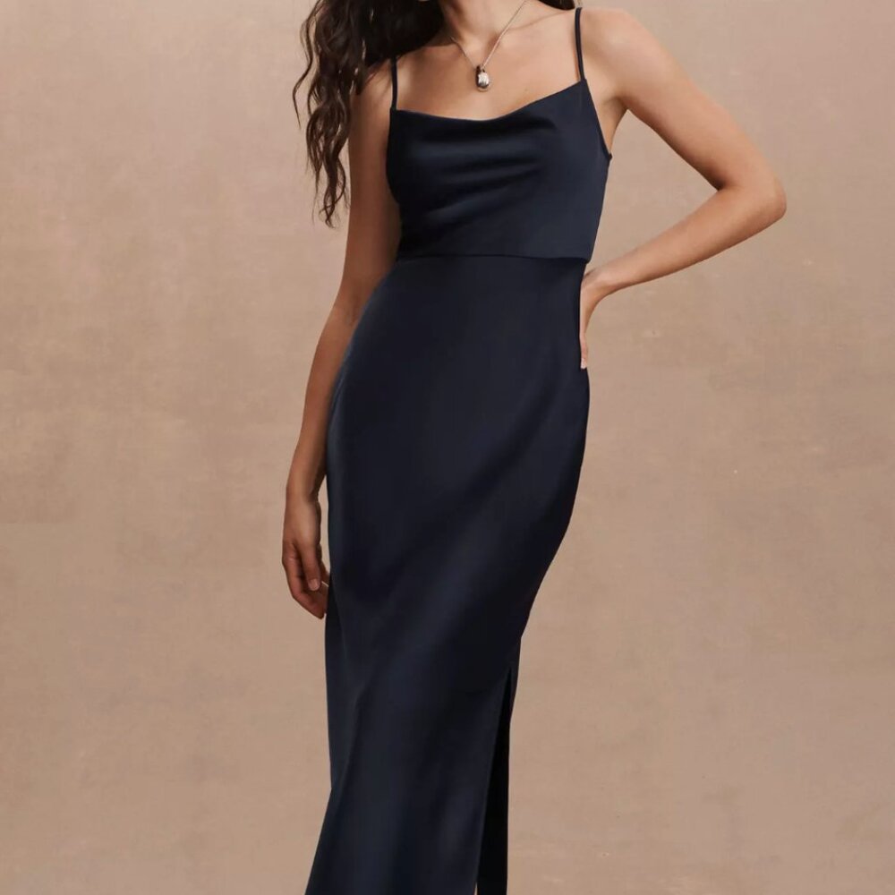 Anthropologie BHLDN Black Midi Dress. Size 0